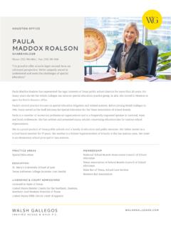 PAULA MADDOX ROALSON - Walsh Gallegos