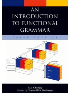An Introduction to Functional Grammar - UEL