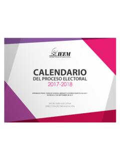CALENDARIO - Instituto Electoral del Estado de …