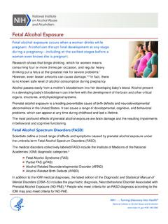 Fetal Alcohol Exposure