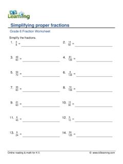 Simplifying proper fractions - K5 Learning