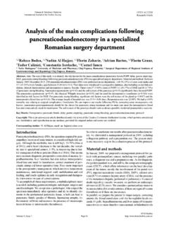 Analysis of the main complications following ...