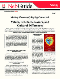 Values, Beliefs, Behaviors, and Cultural Differences