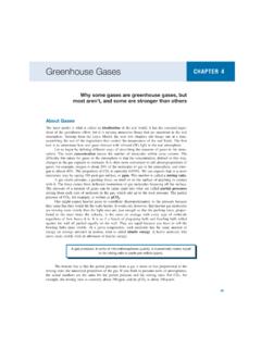 Greenhouse Gases CHAPTER 4 - University of Chicago