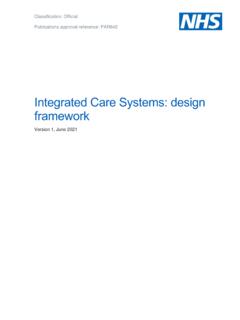 Integrated Care Systems: design framework - NHS England