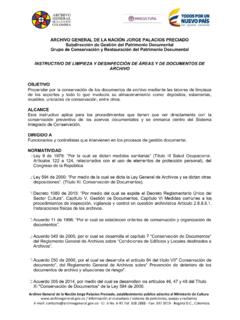 INSTRUCTIVO DE LIMPIEZA Y DESINFECCI&#211;N DE &#193;REAS Y DE ...