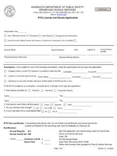 IFTA License and Decals Application - Minnesota
