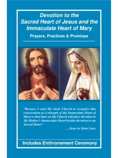 Devotion to the Sacred Heart of Jesus and the Immaculate ...