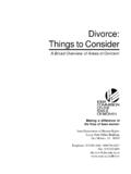 Divorce: Things to Consider - Iowa Publications …