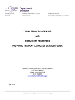 LEGAL SERVICES AGENCIES AND COMMUNITY RESOURCES …