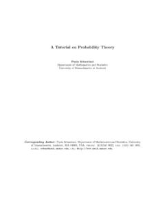 A Tutorial on Probability Theory