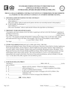 STANDARD FORM CONTRACT FOR PURCHASE …