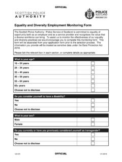 Equality and Diversity Employment Monitoring Form