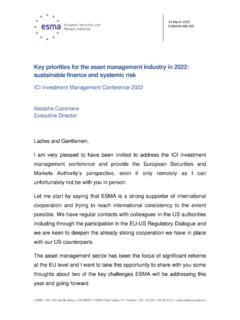 Key priorities for the asset management industry in 2022 ...