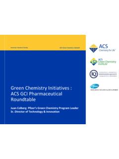 Green Chemistry Initiatives : ACS GCI Pharmaceutical ...