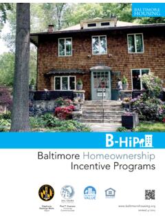 Baltimore Homeownership Incentive Programs