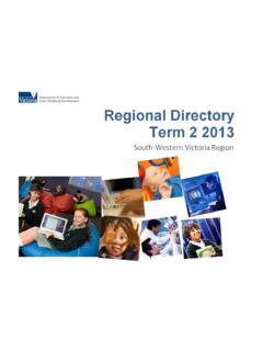 Regional Directory Term 2 2013 - NDCO Victoria