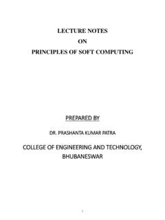 LECTURE NOTES ON PRINCIPLES OF SOFT COMPUTING