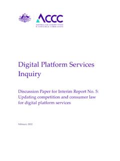 Digital Platform Services Inquiry
