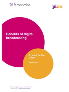 Benefits of digital broadcasting - GSMA
