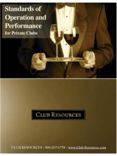 Standards of Operation and Performance - Club …