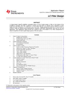 LC Filter Design (Rev. A) - Texas Instruments
