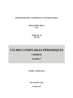 T&#194;CHES COMPTABLES P&#201;RIODIQUES - Groupe GD