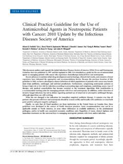 Clinical Practice Guideline for the Use of Antimicrobial ...
