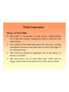 Wind Generation - NPTEL