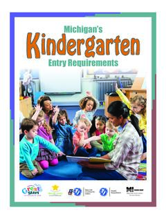 Michigan's Kindergarten Entry Requirement Booklet