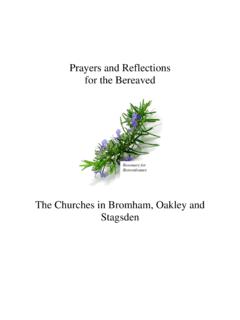 Prayers and Reflections for the Bereaved - …