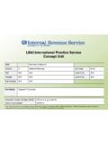 LB&amp;I International Practice Service Concept Unit