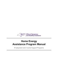 Home Energy Assistance Program (HEAP) Manual - 2020-2021