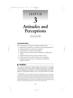 Attitudes and Perceptions - jblearning.com