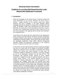 Guidelines for providing skill-based education under NSQF