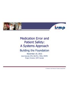 Medication Error and Patient Safety: A Systems Approach
