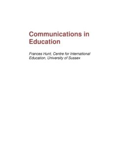 Communications in Education - ERIC