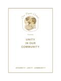 UNITY IN OUR COMMUNITY - One Planet United Inc