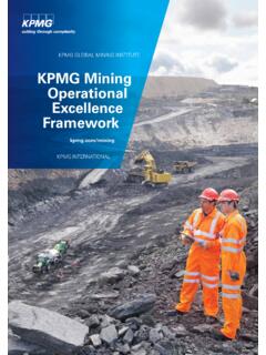 KPMG Mining Operational Excellence Framework
