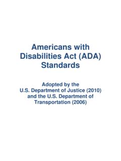 Americans with Disabilities Act (ADA) Standards