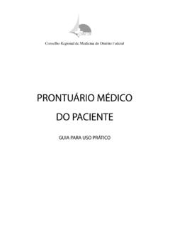 PRONTU&#193;RIO M&#201;DICO DO PACIENTE - CRM-DF
