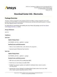 Download Center Info - Electronics
