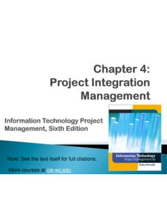 Information Technology Project Management, …