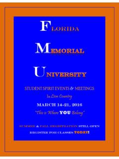March 14-21, 2016 - Florida Memorial University