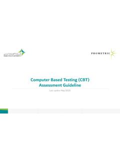 Computer Based Testing (CBT) Assessment Guideline