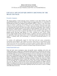 LOCALLY ADVANCED SQUAMOUS CARCINOMA OF THE …