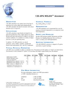 13X-APG MOLSIV DSORBENT - PSB Industries