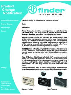 Product Change Notification - Farnell element14