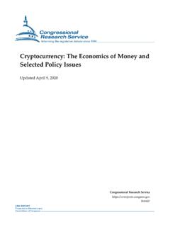 Cryptocurrency: The Economics of Money and Selected …