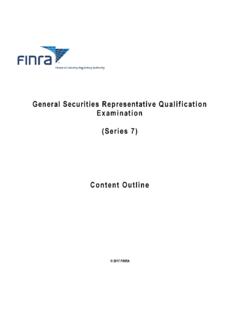 General Securities Representative Qualification ...